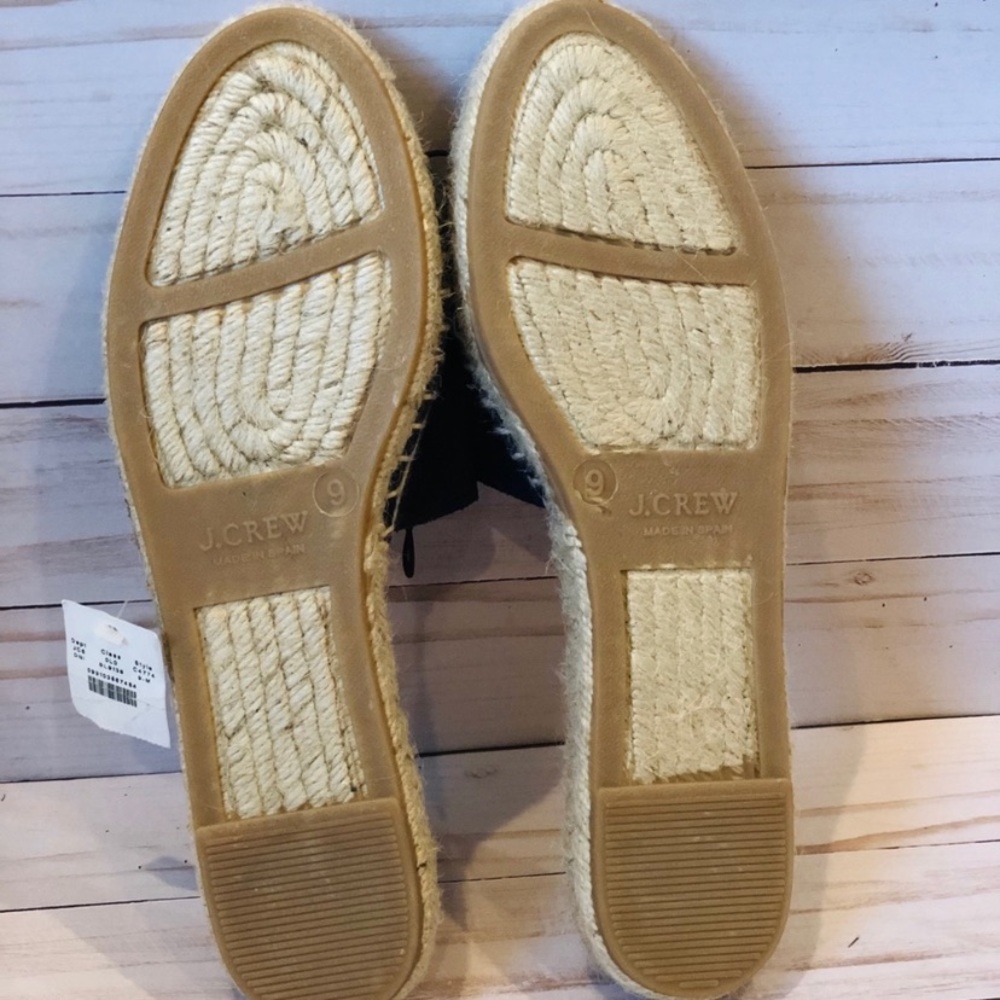 J. Crew Black Espadrille Slides - Picture 7 of 8